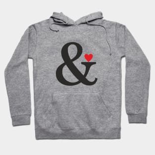 ampersand heart love gift Hoodie